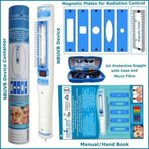 NBUVB, 311nm,Targeted / Spot Phototherapy with Timer Device 311nm, Auto Cut off Count Down Timer (0-999Sec) with Magnetic Comb and Aperture Plates