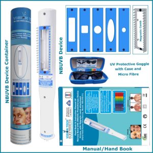 NBUVB Phototherapy Device 311nm, Targeted/Spot Therapy along with Magnetic Comb and Aperture Plates